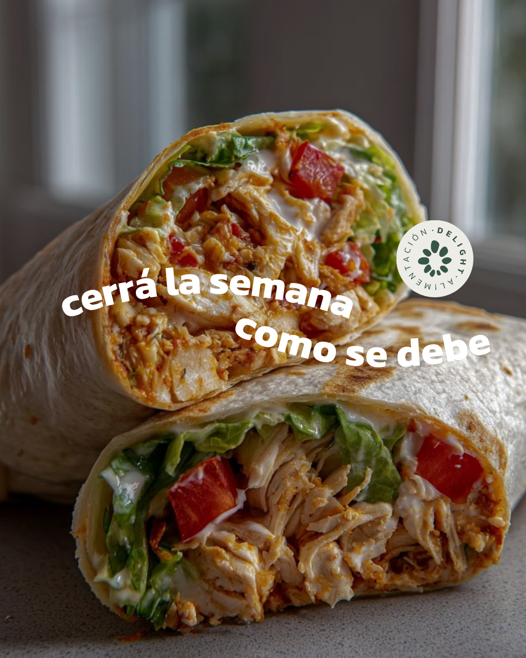 Wraps Delight: cerrá la semana como se debe.