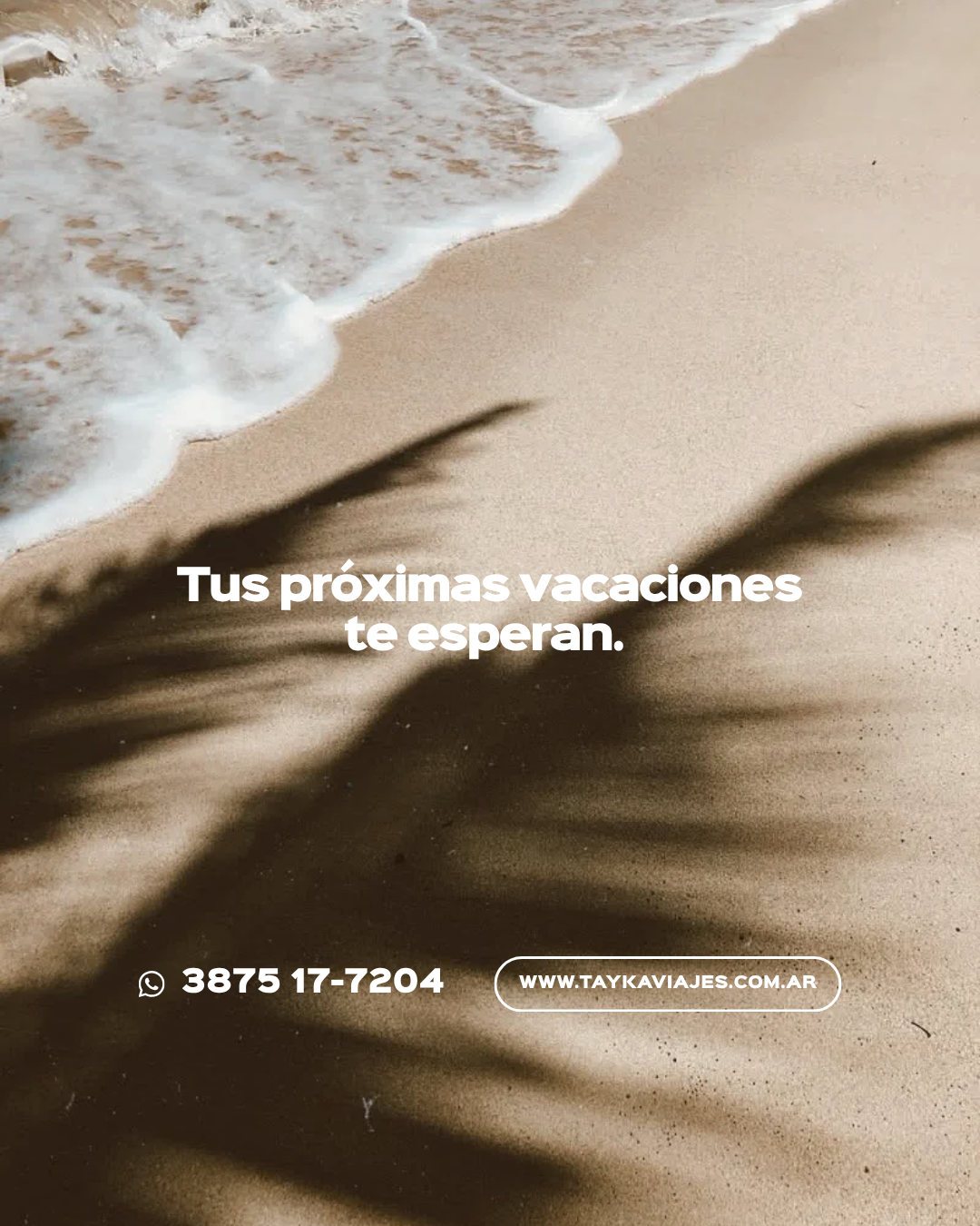 Tus próximas vacaciones te esperan. Tayka Viajes.